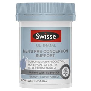 Swisse Ultinatal Men's Pre-Conception Support 30 Caps