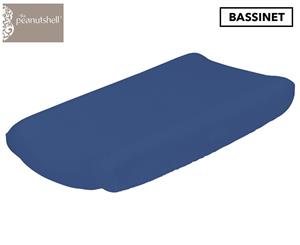 The Peanut Shell Bassinet Bassinet Fitted Sheet - Navy
