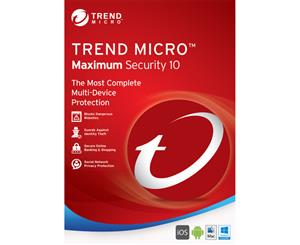 Trend Micro Trend Micro Maximum Security (1-3 Devices) 24Mth