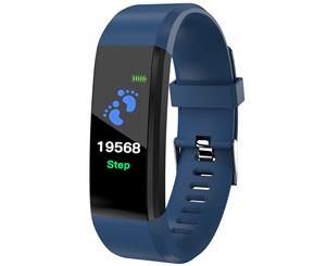 115Plus Smart Bracelet 0.96 inch ST - 17H25 16KB RAM 512KB ROM Heart Rate Monitor Step Count Sedentary Reminder IP67 180mAh Built-in-Blue