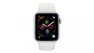 Apple Watch Series 4 - Silver Aluminium Case with White Sport Band 40mm GPS