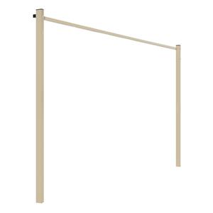 Austral 2.4m Classic Cream Fold Down Clothesline Accessory Ground Mount Kit