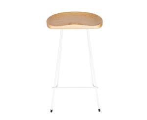 Berny Industrial Stool | 76cm - Natural & White