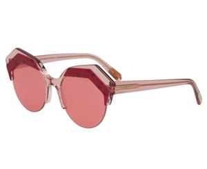 Bvlgari Women's 0BV8203 Round Sunglasses - Transparent Pink