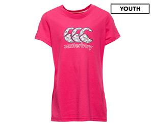 Canterbury Girls' Stencil Tee / T-Shirt / Tshirt - Beetroot Purple