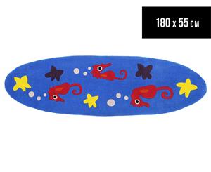 Creative Kids 180x55cm Surfboard Rug - Seahorse