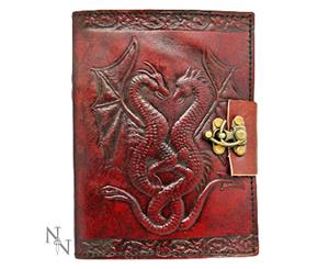 Double Dragon Leather Embossed Journal
