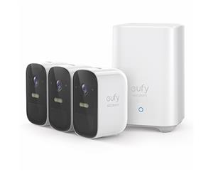 Eufy Cam 2C Wire Free Full-HD Security 3-Camera Set - T8832CD3