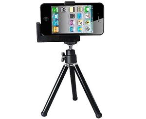 For iPhoneRetro Hipstamatic High-Quality Durable Mini Camera Tripod iPodBlack