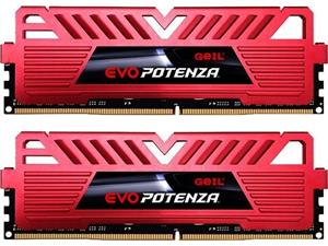 GeIL EVO POTENZA (GPR432GB3000C16ADC) Black Red 32GB Kit (16GBx2) DDR4 3000 Desktop RAM
