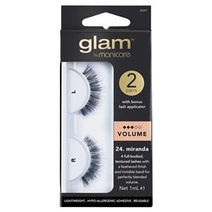 Glam By Manicare 24 Miranda 2 Pack Lashes