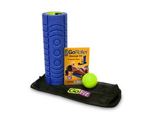 GoFit Go Roller Massage Travel Kit (Go Roller Myofascial Release Ball & Bag)