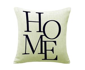 Home on Cotton&linen Cushion Cover