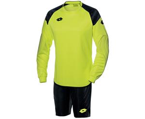 Lotto Mens Cross Long Sleeve Top And Shorts Goal Keeper Kit (Yellow Neon/Black) - RW5131