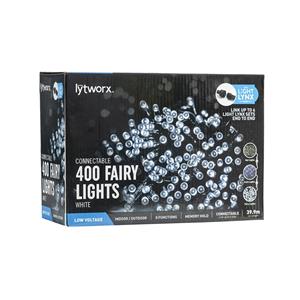 Lytworx 400 White LED Connectable Fairy Party Lights