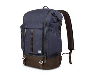 Moshi Captus 45L Roll Top Water Resistant Backpack Fits 15" Laptop - DENIM BLUE