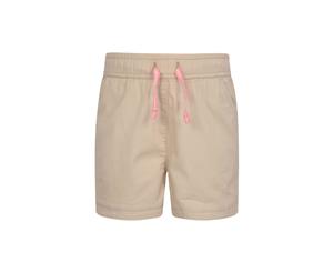 Mountain Warehouse Girls 100% Cotton Waterfall Shorts in Casual Style - Beige