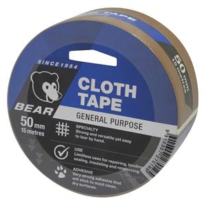 Norton Bear 50mm x 15m Tan Cloth Tape