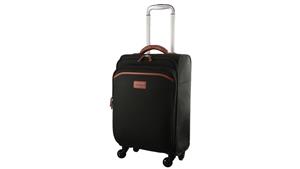 Pierre Cardin 48cm Softshell Cabin Suitcase - Black