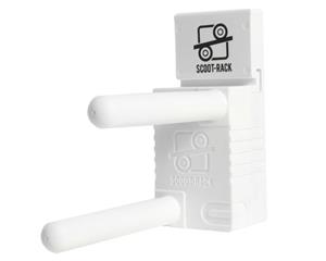 Pro Scooter Scoot-Rack Wall Mount Scooter Stand Storage Space-Saving Stand White