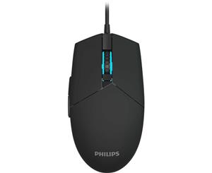 SPK9304 PHILIPS Wired Optical Gaming Mouse G304 Ambiglow 6 Button Dpi Adj