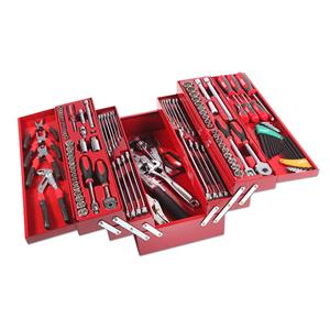 Sidchrome 136 Piece Red AF And Metric Cantilever Tool Kit