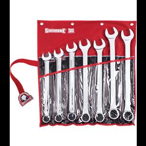 Sidchrome 7 Piece A/F Ring & Open End Spanner Set