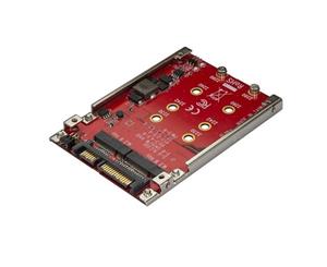 StarTech Dual M.2 to SATA Adapter - M.2 Adapter for 2.5" Bay - RAID