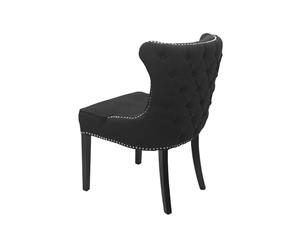 Thomas Dining Chair Black with studs