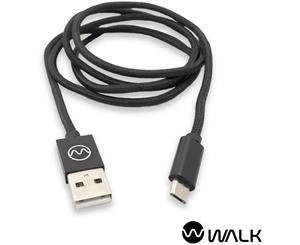 Walk Nylon Micro USB Cable for Android Devices - 1m
