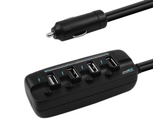 mbeat 4 Ports USB Rapid Car Charger