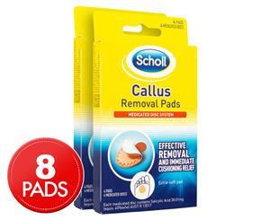 2 x Scholl Callus Removal Pads 4pk