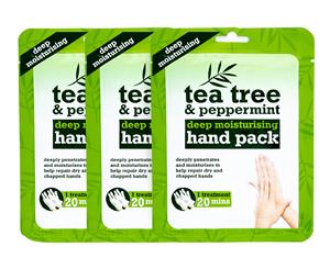 3 x Tea Tree & Peppermint Deep Moisturising Hand Pack