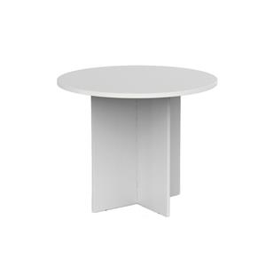 CeVello Round Meeting Table 900mm White