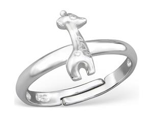 Childrens Sterling Silver Giraffe Ring