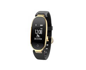 Classic Touch Screen Activity Tracker with HR Monitor G-Sensor GPS Sports Mode and More Functions - Black/Gold