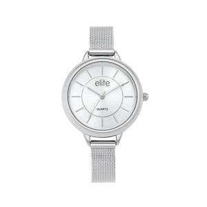 Elite Ladies Silver Tone Watch