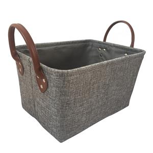 Ezy Storage Woven Linen Basket With Handles