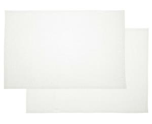 French Luxe 50x35cm Linen Placemat - White