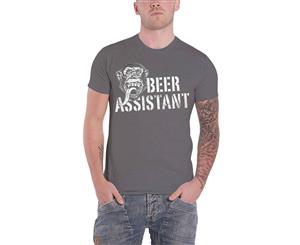 Gas Monkey Garage T Shirt Beer Assistant Gmg Logo Kustom Builds Official Mens - Blue