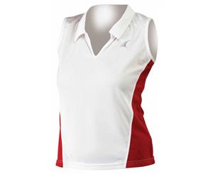 Gilbert Womens Pulse Top - White/Red