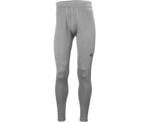 Helly Hansen Mens Lifa Wicking Workwear Base Layer Pants - Grey Melange