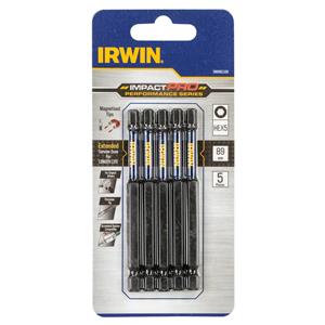 Irwin Impact Pro Performance 89mm Hex 5 - 5 Pack