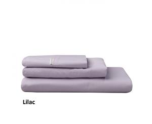 Logan & Mason Queen Size Pillowcase Pair 54 x 80cm - Lilac