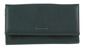 Pierre Cardin Italian Leather Flap Over Ladies Wallet - Forest