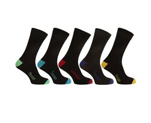 Pierre Roche Mens Days Of The Week Socks (Pack Of 5) (Plain) - MB492
