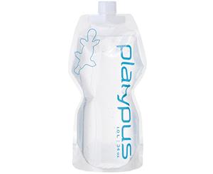 Platypus SoftBottle with Closure Cap 1L (Logo) - Transparent