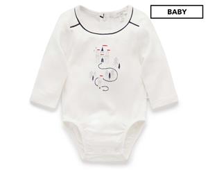 Purebaby Baby Little Kingdom Bodysuit - Vanilla