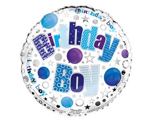 Simon Elvin 18 Inch Birthday Boy Round Foil Balloon (Multicoloured) - SG12674