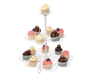 Swift 2 Tier White Cup Cake Tree Holder holds 15